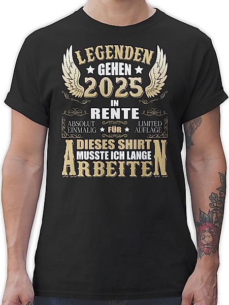 Shirtracer T-Shirt Legenden gehen 2025 in Rente für dieses Shirt, Lustiges günstig online kaufen