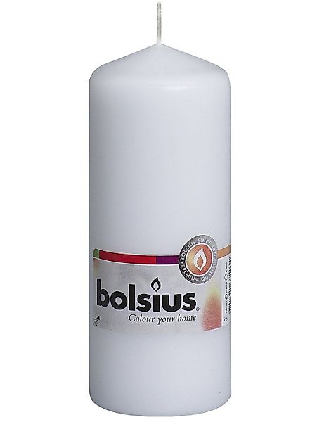 Bolsius Stumpenkerze Bolsius Stumpenkerze weiß, Höhe günstig online kaufen