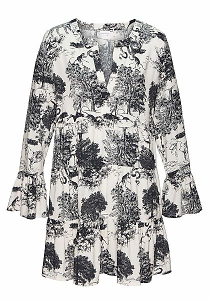 LASCANA Strandkleid mit Alloverdruck, Tunika, Blusenkleid aus Viskose günstig online kaufen
