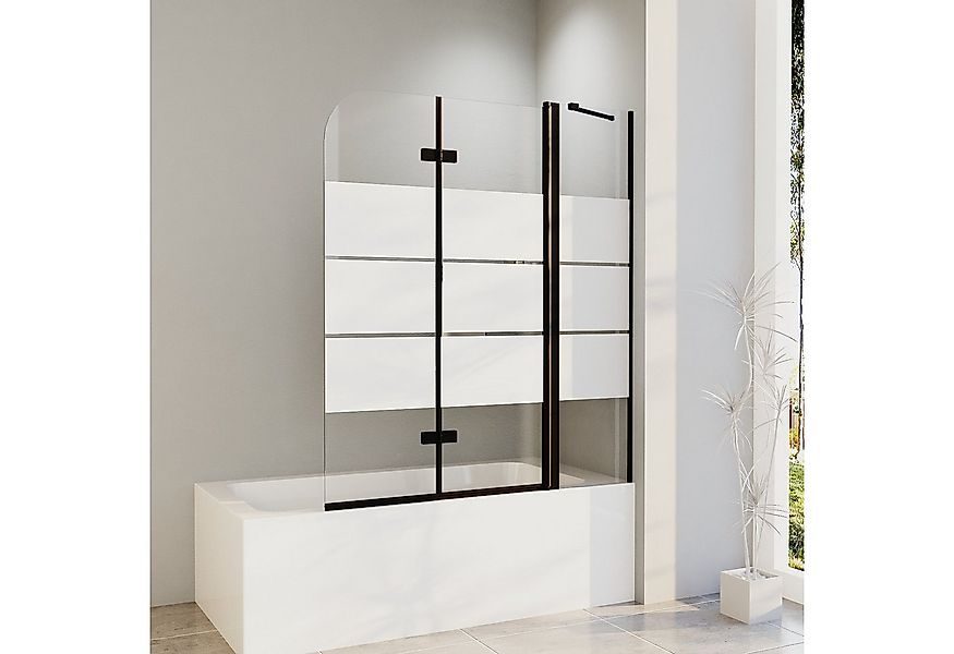 Hopibath Duschwand für badewanne faltbar Badewannenaufsatz milchglas, 6mm S günstig online kaufen