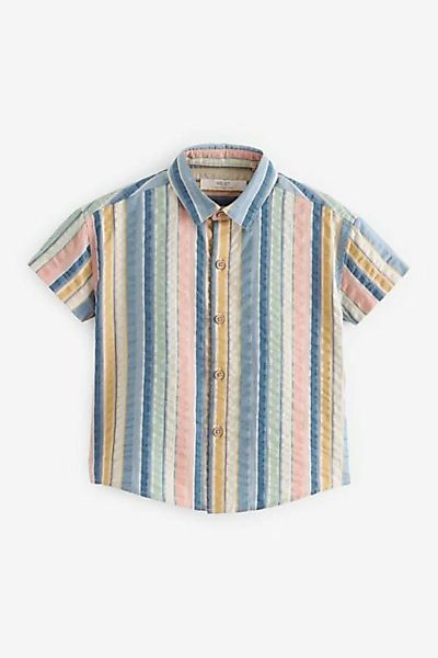 Next Kurzarmhemd Kurzärmeliges Hemd mit vertikalen Streifen (1-tlg) günstig online kaufen
