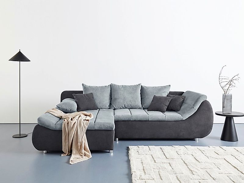 INOSIGN Ecksofa »Imola, elegant und modern, aktuelle Steppung im Sitz, bequ günstig online kaufen