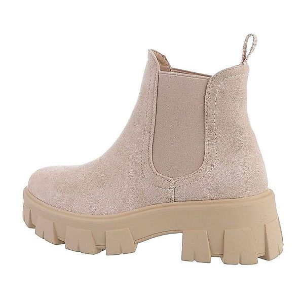 Ital-Design Damen Chelsea Freizeit Plateaustiefelette (76772021) günstig online kaufen