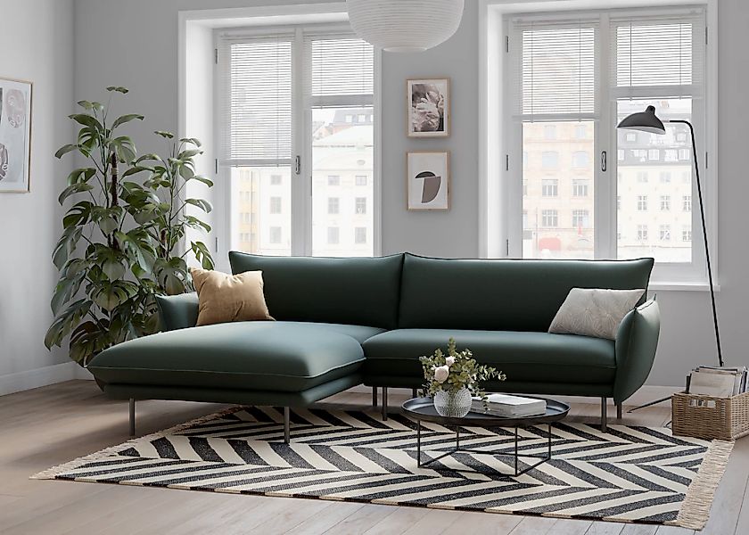 Home affaire Ecksofa "Stine L-Form" Besonderes Design durch Kissenoptik und günstig online kaufen