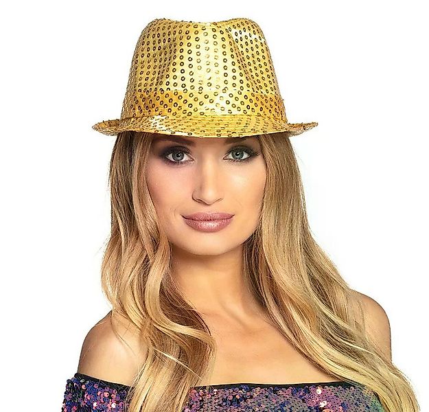 Boland Kostüm Pailletten-Hut glitzernd Popstar Hut Auswahl für Karneval Dis günstig online kaufen