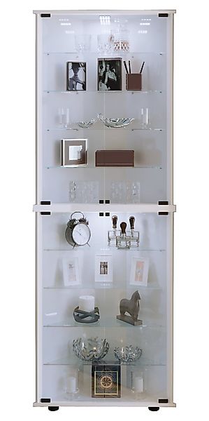 VCM Standvitrine Holz Glas Eckvitrine Vitrine günstig online kaufen