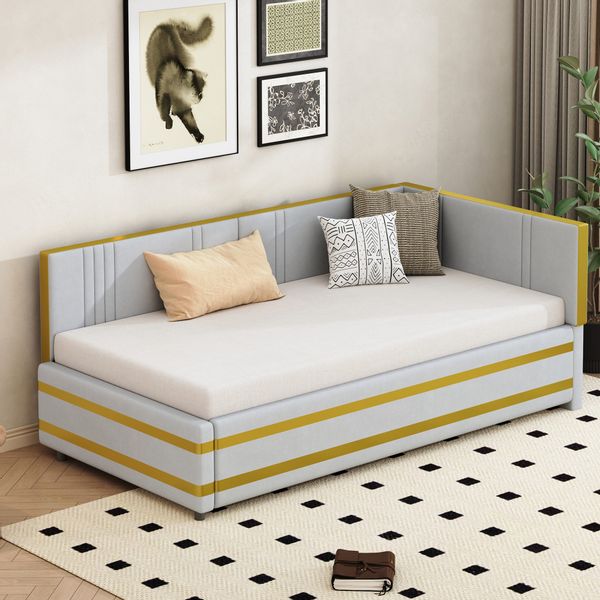 REDOM Polsterbett Sofabett,Einzelbett (Polsterbett,mit Lattenrost – günstig online kaufen