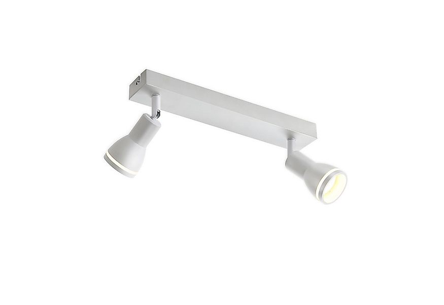 ZMH Deckenstrahler 2 Flammig Wandstrahler GU10 Schwenkbar 355° für Büro Woh günstig online kaufen