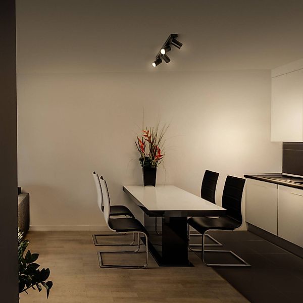 LEDVANCE LED-Strahler Octagon, schwarz, Metall, 60 cm, GU10 günstig online kaufen