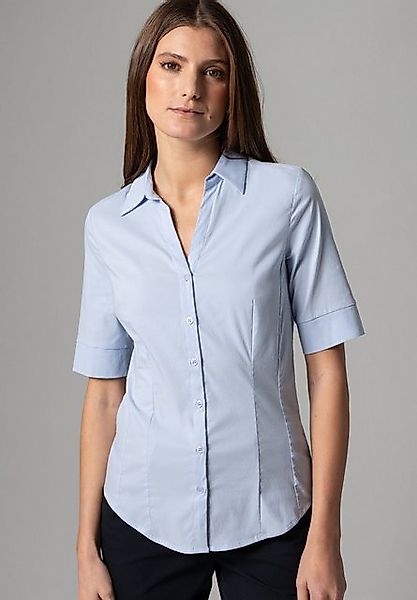 Baumwoll/Stretch Bluse, hellblau günstig online kaufen