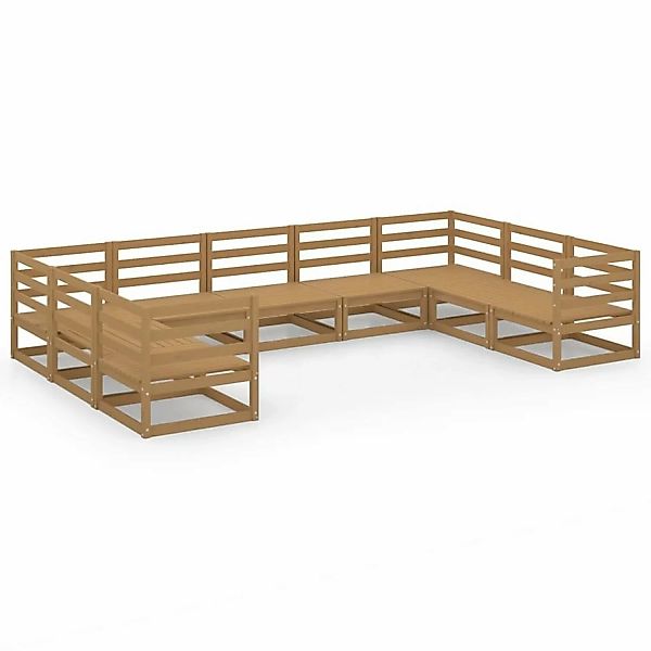 vidaXL 9-tlg Garten-Lounge-Set Massivholz Kiefer Modell 41 günstig online kaufen
