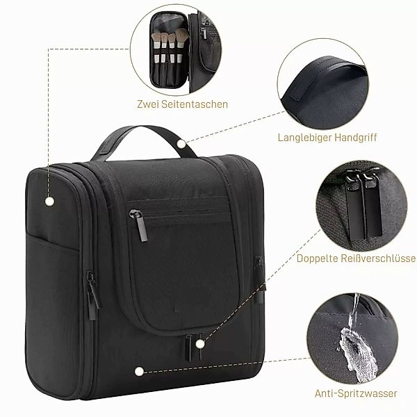 ibettertec Kulturbeutel Wasserdicht Kulturbeutel Reise Kosmetiktasche günstig online kaufen
