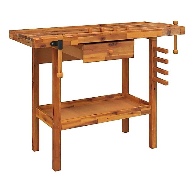 vidaXL Werkbank Werkbank mit Schublade und Schraubstöcken 124 x 52 x 83 cm günstig online kaufen
