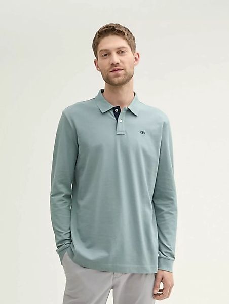 TOM TAILOR Langarm-Poloshirt Langärmliges Piqué Poloshirt günstig online kaufen