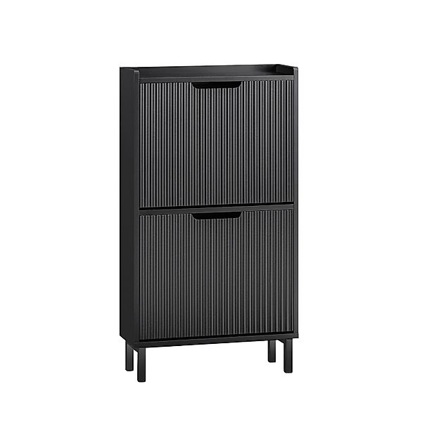 SoBuy Schuhkipper mit 2 Klappen Schuhschrank Schmal für Diele Flur FSR177-S günstig online kaufen