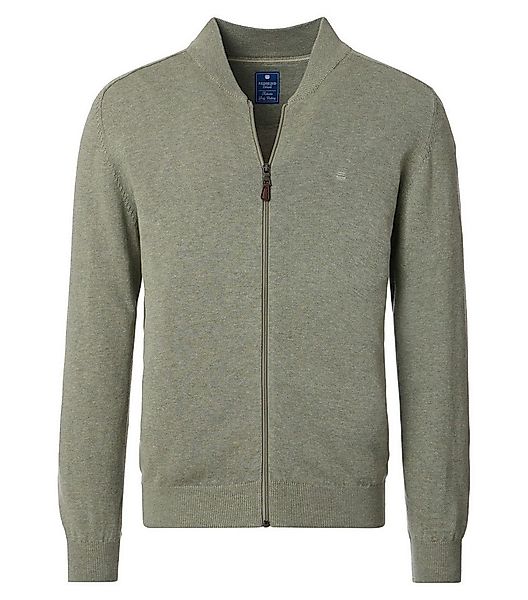 Redmond Strickjacke REDMOND Casual Herren Strickjacke Zipper Comfort Salbei günstig online kaufen