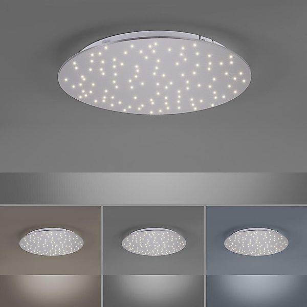 LED Deckenleuchte Sparkle in Silber 20W 2100lm rund günstig online kaufen