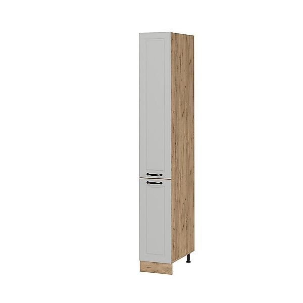 Vicco Hochschrank R-Line, Weiß Landhaus/Goldkraft Eiche, günstig online kaufen