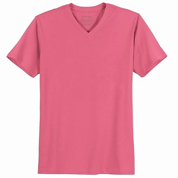 redfield V-Shirt Große Größen Herren V-Neck T-Shirt beere Redfield günstig online kaufen