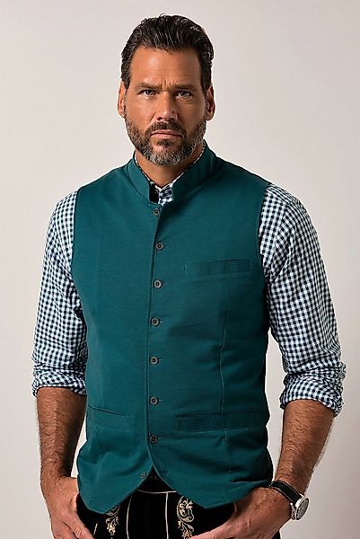 JP1880 Steppweste Weste Tracht Sweat Stehkragen Stickerei günstig online kaufen