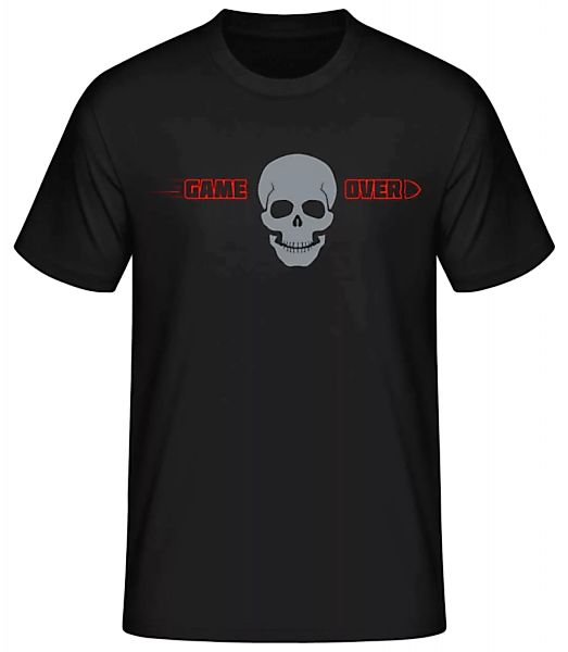 Game Over Skull · Männer Basic T-Shirt günstig online kaufen