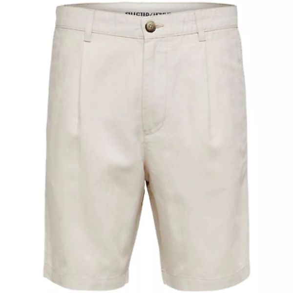 Selected  Shorts Comfort-Jones Linen - Oatmeal günstig online kaufen