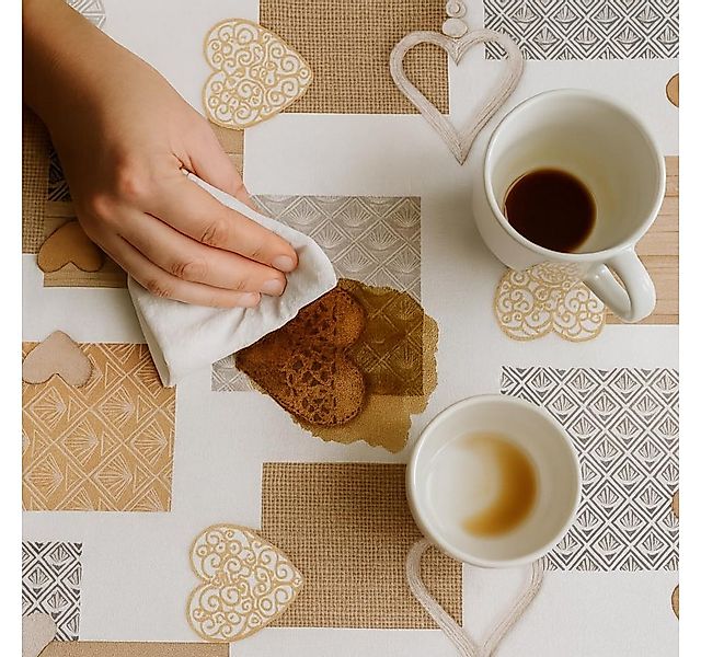 texpot Tischdecke PVC Wachstuch Herz abwischbar Wachstuchtischdecke (1-tlg) günstig online kaufen