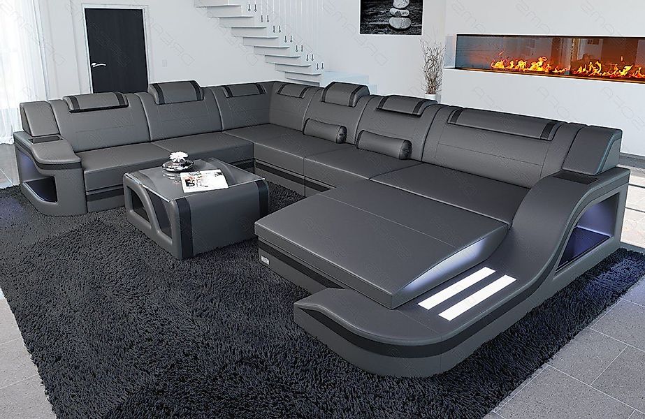 Sofa Dreams Wohnlandschaft Ledercouch Sofa Leder günstig online kaufen