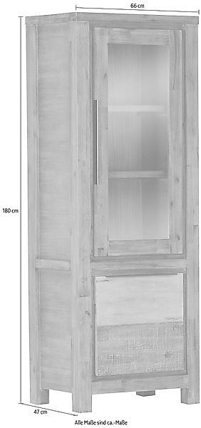 Gutmann Factory Vitrine "Tulsa", Höhe 180 cm günstig online kaufen