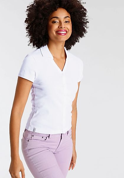 KangaROOS Poloshirt Kurzarm, figurbetonter Schnitt, aus günstig online kaufen