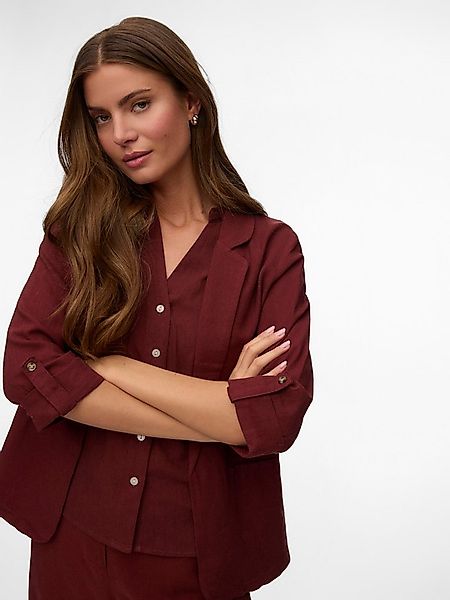 Vero Moda Kurzblazer VMJESMILO 3/4 LOOSE BLAZER WVN NOOS mit Leinen günstig online kaufen