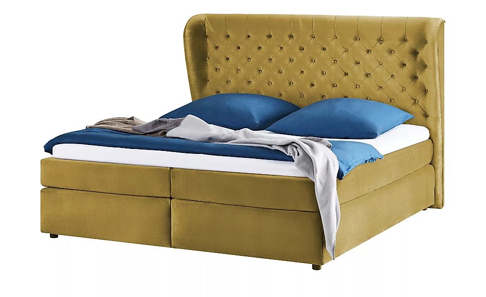 smart Boxspringbett  Queen - gelb - 192 cm - 132 cm - 217 cm - Betten > Box günstig online kaufen