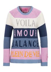 Lieblingsstück Rundhalspullover BamikaL mit Streifenintarsie & günstig online kaufen