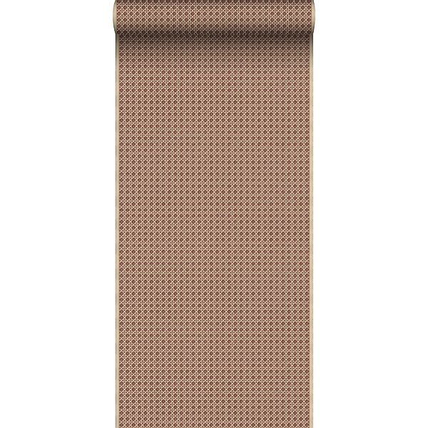 Sanders & Sanders Tapete Karomuster Terrakotta 53 Cm X 10 M 640512 günstig online kaufen