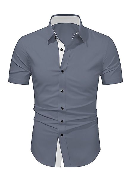JMIERR Businesshemd Herren Hemd Kurzarm Freizeithemd günstig online kaufen