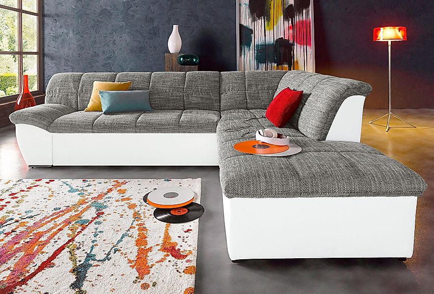 DOMO collection Ecksofa »Splash, aktuelle Sitz- und Rückensteppung, Materia günstig online kaufen