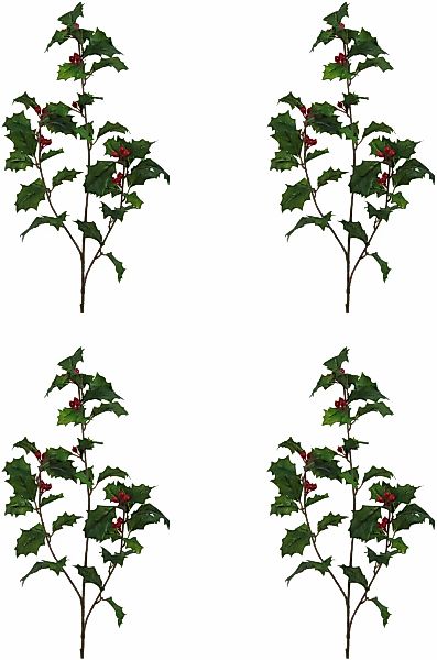 Creativ green Winterliche Kunstpflanze "Weihnachtsdeko", Zweig mit Beeren, günstig online kaufen