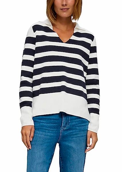 s.Oliver Strickpullover, mit Streifen-Muster günstig online kaufen