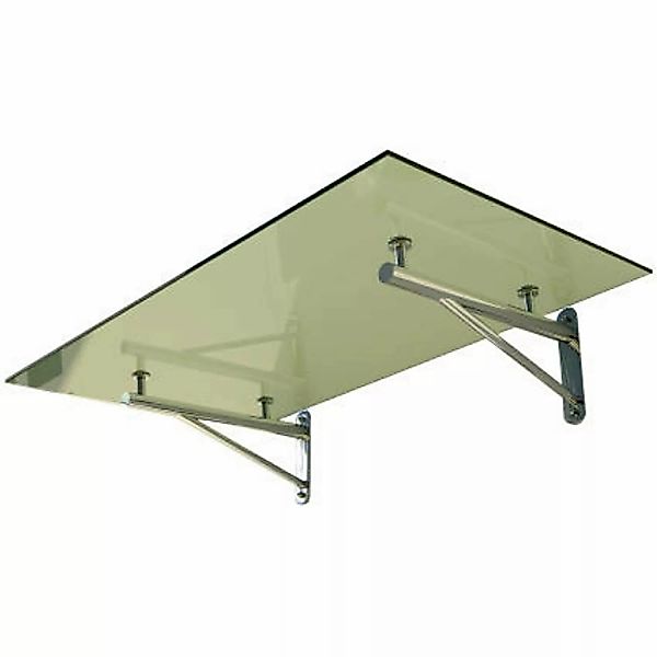 Dein Bau Projekt Glasvordach Elbrus Klarglas VS-Glas 250 x 90 cm günstig online kaufen
