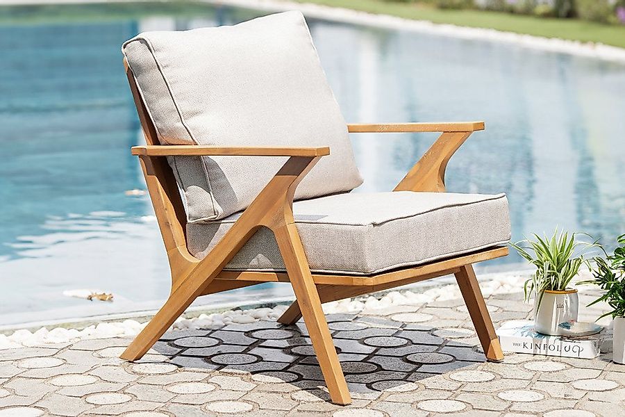 riess-ambiente Gartensessel COMFORT LINE natur beige · wetterfester Lounges günstig online kaufen