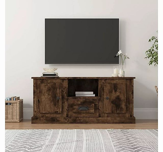 furnicato TV-Schrank Räuchereiche 100x35,5x45 cm Holzwerkstoff günstig online kaufen