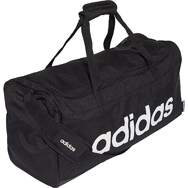 adidas Linear Duffle Sporttasche M (Farbe: black/black/white) günstig online kaufen