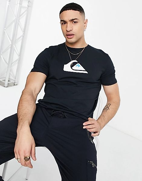 Quiksilver – T-Shirt mit Logo in Schwarz günstig online kaufen