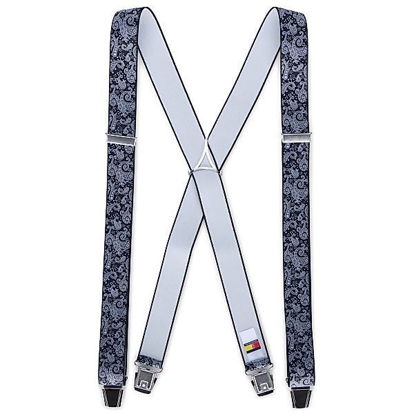 Lindenmann Hosenträger mit floralem Design, verstellbar Farbe blau/grau Grö günstig online kaufen