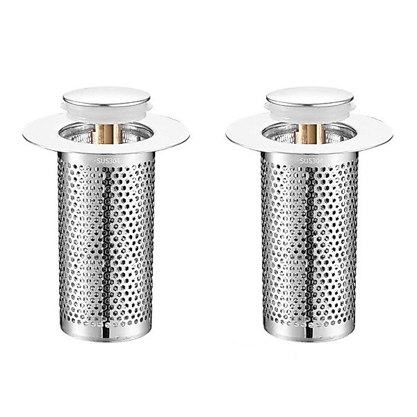 Welikera Waschbeckenstöpsel 2pcs Badezimmer-Waschbeckenstopper-Haarfänger,P günstig online kaufen
