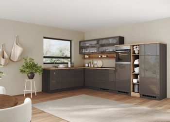 KOCHSTATION Winkelküche KS-Milan, optional mit Muldenlüfter, günstig online kaufen