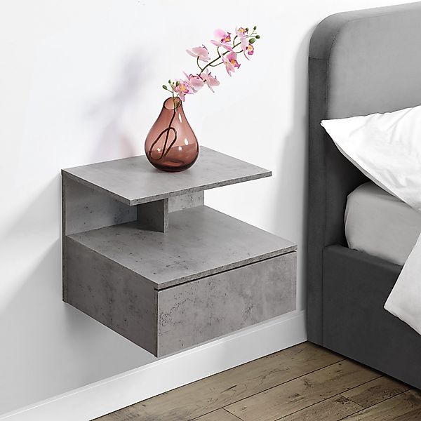 en.casa Wandboard, »Amberg« Nachttisch hängend 40x35x31 günstig online kaufen