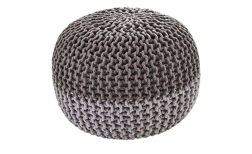 como Strickpouf   ¦ silber ¦ Maße (cm): H: 35  Ø: 50 Dekokissen & Decken > günstig online kaufen