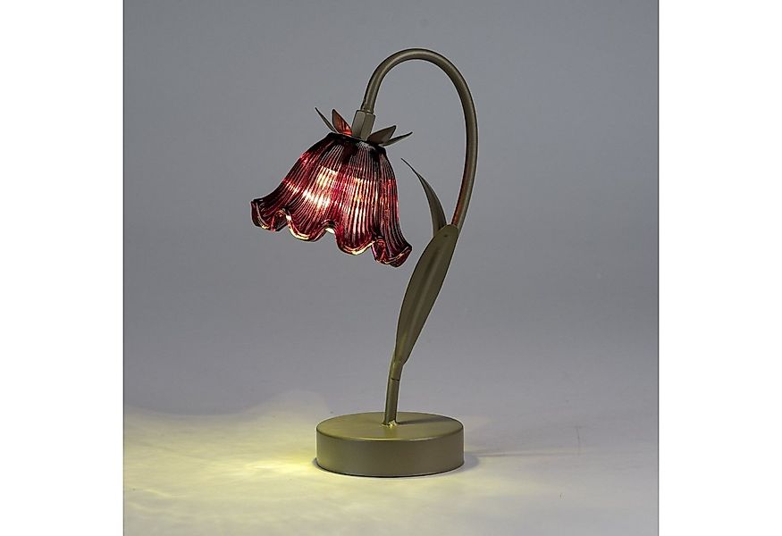 formano LED Tischleuchte Blume, Mit Timerfunktion, Lila, Motiv: Blüte günstig online kaufen