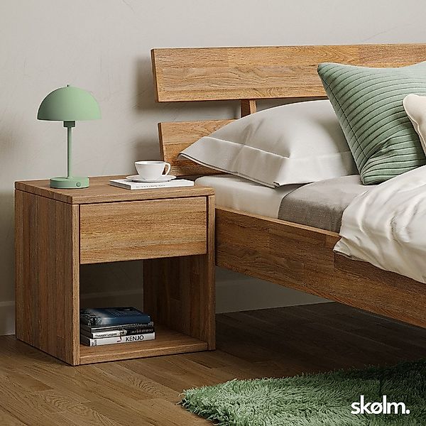 skølm. Nachttisch Floki, aus Eiche Massivholz, günstig online kaufen